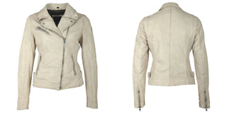 Genuine Lambskin Jacket - Off White