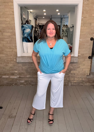 Bamboo Pocketed Crop Pant