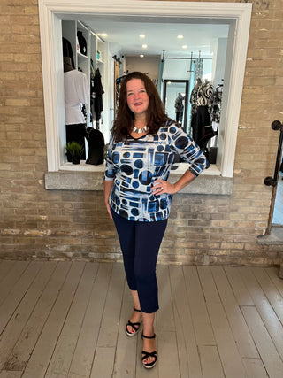 V Neck Sleeved Top