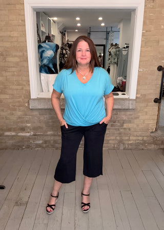 Bamboo Pocketed Crop Pant