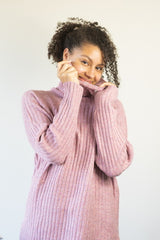 Easy Rib Sweater - Rosey