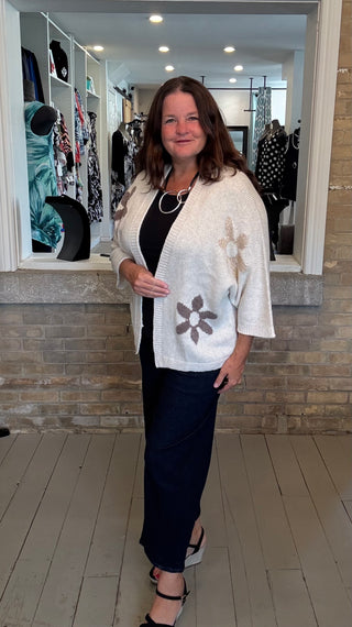 Floral Knit Cardigan