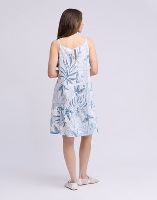 Linen Three Tier Dress