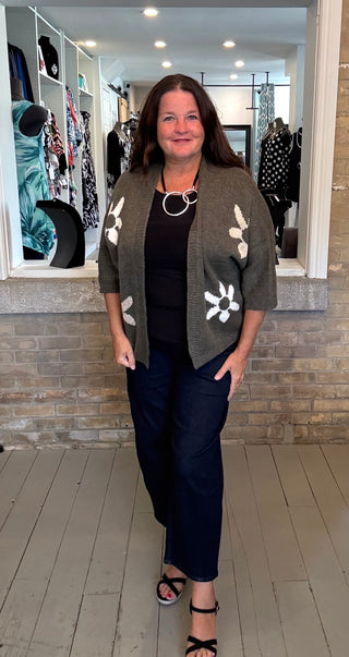 Floral Knit Cardigan