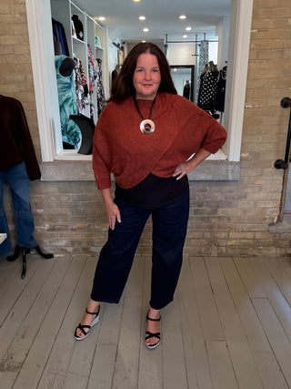Knit Crossover Sweater