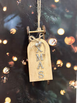 Wooden Hanging Sleigh