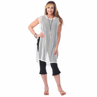 Mesh High Slit Mesh Coverup