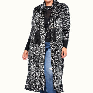 Print Velvet Duster