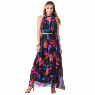 Chiffon Halter Dress