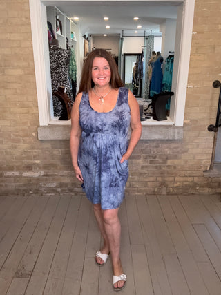 Pocketed Empire Dress