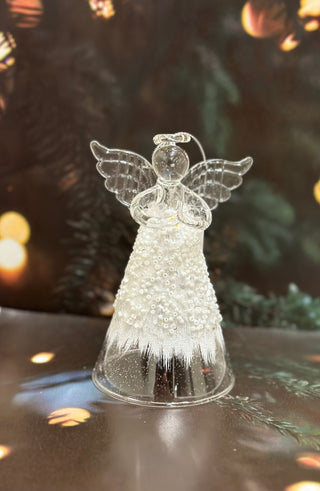 Glass Sparkling Tree Angel
