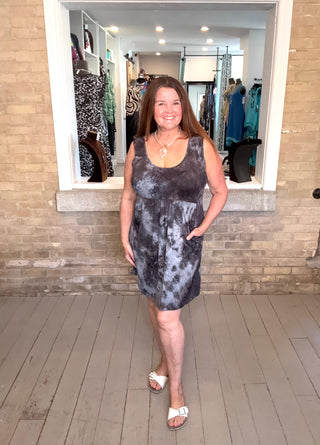Pocketed Empire Dress