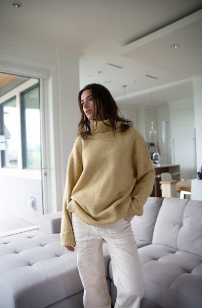 The Dog Walker Sweater Wheat