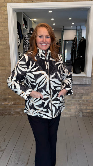 Palm & Petal Quilted Jacket