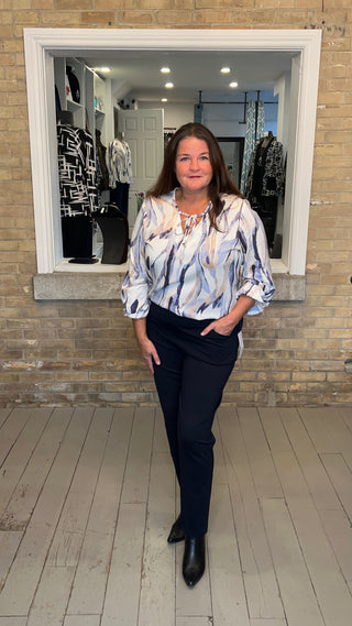 Coastal Breeze Tie-Neck Top