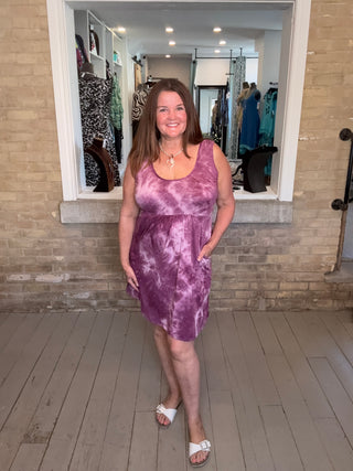 Pocketed Empire Dress
