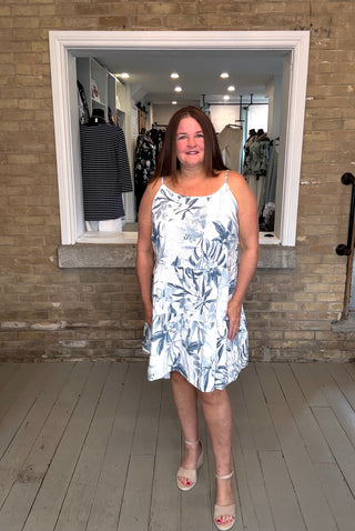 Linen Three Tier Dress