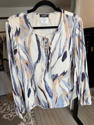 Coastal Breeze Tie-Neck Top