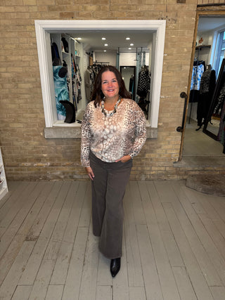 Soft Safari Print Top