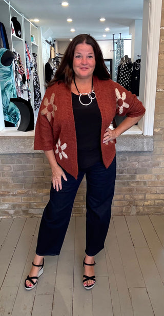 Floral Knit Cardigan