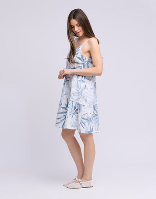 Linen Three Tier Dress