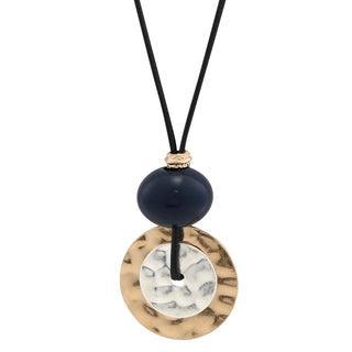 Mixed Metal Pendant Necklace