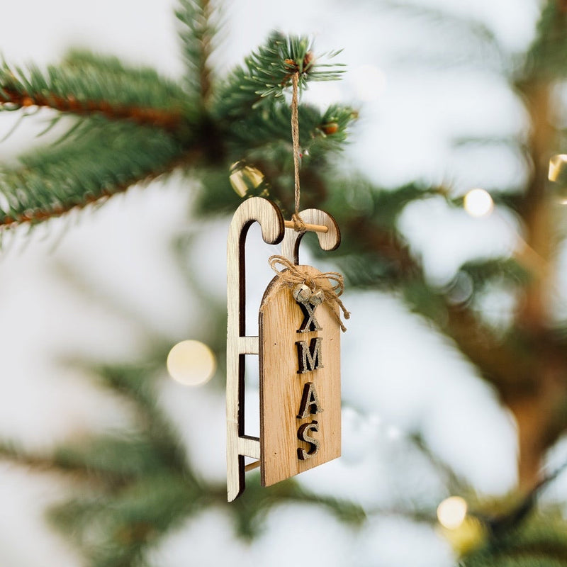 Wooden Hanging Sleigh
