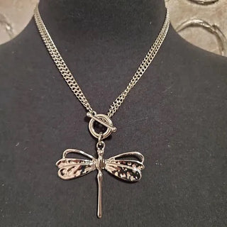 Short Dragon Fly Necklace