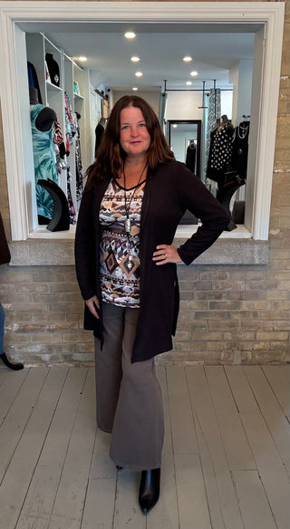 Ribbed Knit Cardigan