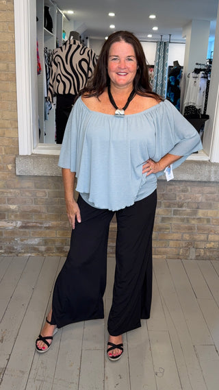 Gauze Peasant Top