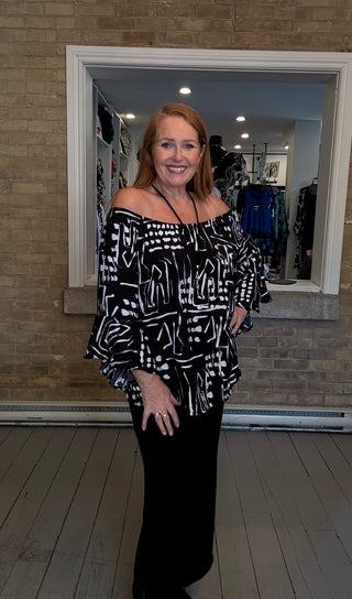 Bell Sleeve Peasant Top