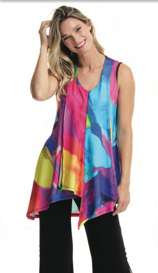 Sleeveless Asymmetrical Top