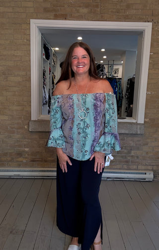 Bell Sleeve Peasant Top