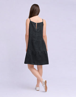 Linen Three Tier Dress