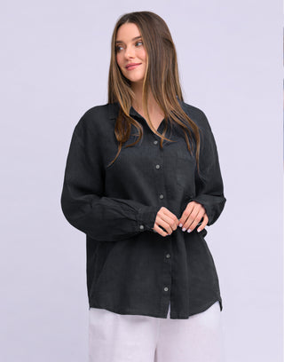 Linen Boyfriend Top