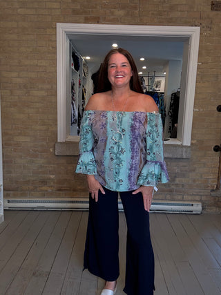 Bell Sleeve Peasant Top