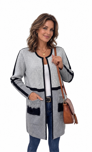 Luxe Colour Block Cardigan