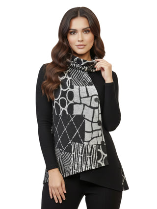 Modern Mosaic Cowl Top