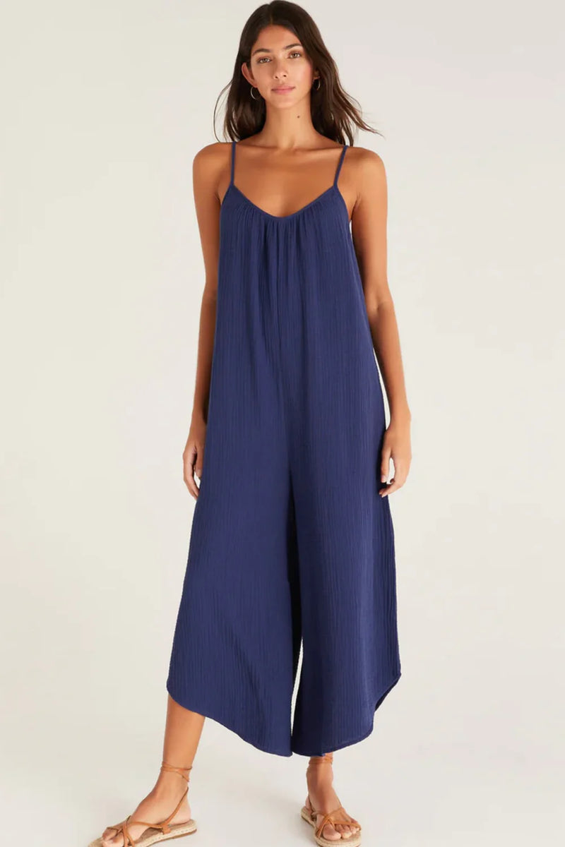 Flared Gauze Jumpsuit