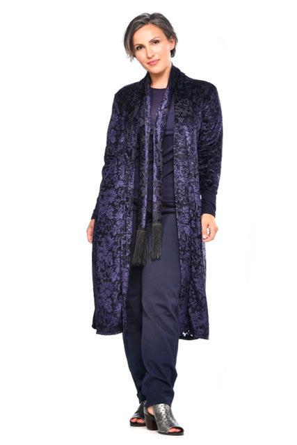 Velours Duster and Scarf