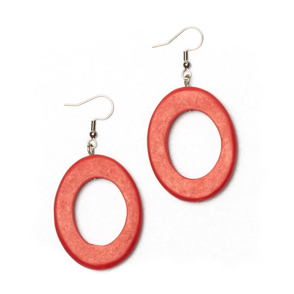 Resin Simple Hoop Earrings