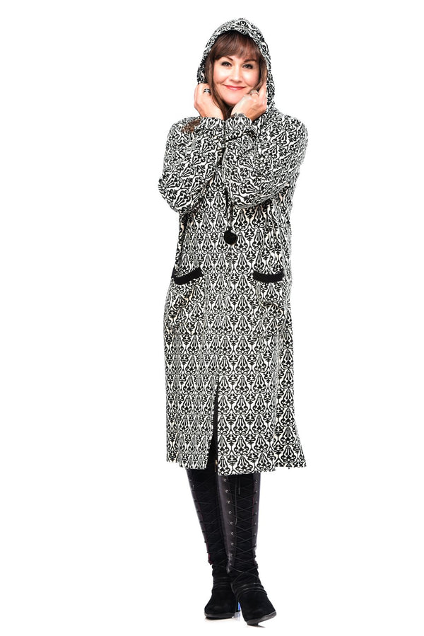 Hooded Wool Car Coat