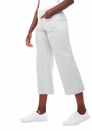 High Waisted Gaucho Pant in Grey