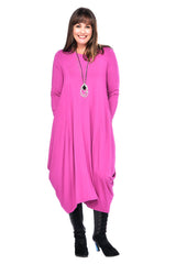 Bamboo Midi Dress w/Sleeves