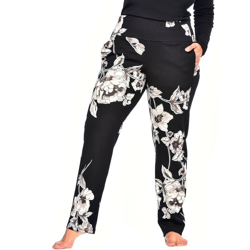 Print Pocketed Fall Trouser