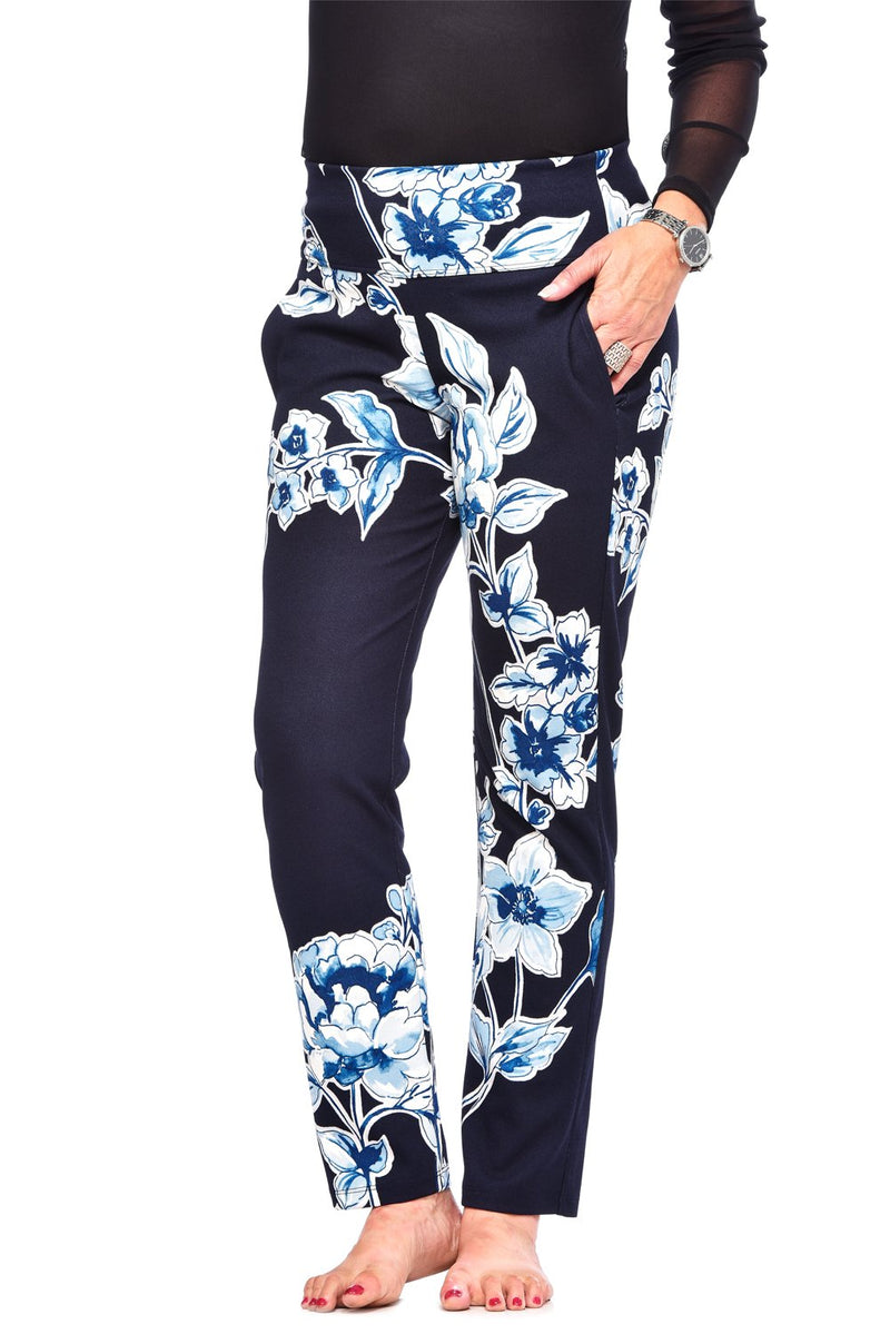 High Waisted Slim Fit Trousers