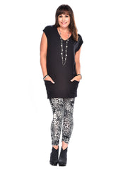 Bamboo Pocketed V-Neck Tunic