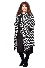 Knit Pocketed Cascade Cardigan