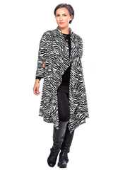 Knit Pocketed Cascade Cardigan