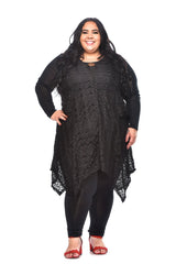 Pocketed Mesh Coverup W/ Button